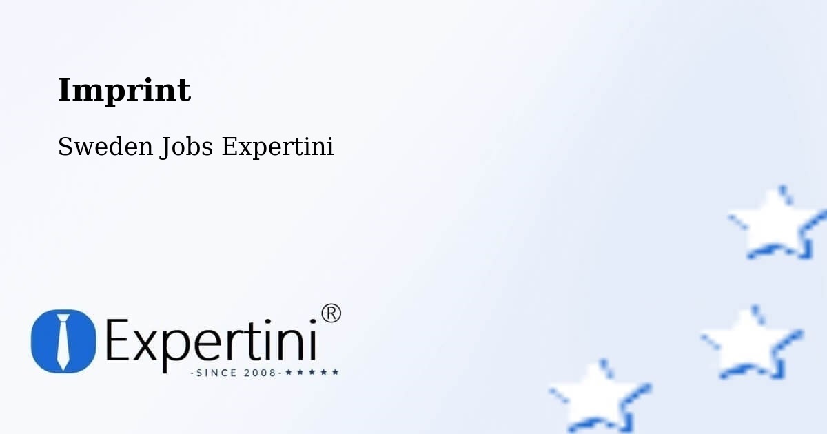 Imprint – Lidköping - Sweden Jobs Expertini